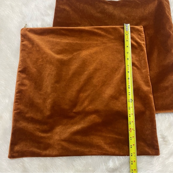 Amber Velvet Throw Pillow Covers | Set of 2 - Picture 5 of 6